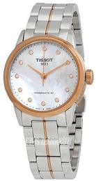Tissot Luxury Biały/Stal w kolorze różowego złota Ø33 mm T086.207.22.116.00