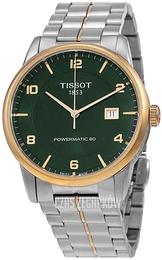 Tissot Luxury Zielony/Stal w odcieniu złota Ø41 mm T086.407.22.097.00