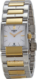 Tissot Tissot T-Trend Biały/Stal w odcieniu złota 31x23 mm T090.310.22.111.00