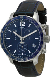 Tissot Tissot T-Sport Niebieski/Skóra Ø42 mm T095.417.16.047.00