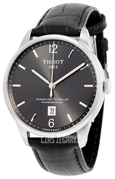 Tissot Chemin Des Tourelles Automatic Gent Szary/Skóra Ø42 mm T099.407.16.447.00