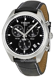 Tissot PR 100 Chronograph Gent Czarny/Skóra Ø41 mm T101.417.16.051.00