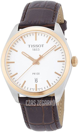 Tissot Pr 100 Biały/Skóra Ø39 mm T1014102603100