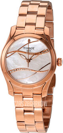 Tissot T-Wave Biały/Stal w kolorze różowego złota Ø30 mm T112.210.33.111.00