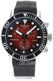 Tissot Czerwony/Guma Ø45.5 mm T120.417.17.421.00
