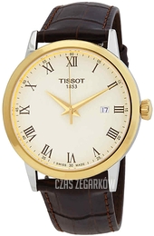 Tissot T-Classic Kremowy/Skóra Ø42 mm T129.410.26.263.00