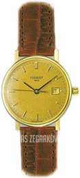 Tissot Żółte złoto/Skóra T71312621