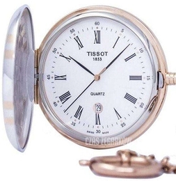 Tissot Savonnette Biały Ø48.5 mm T862.410.29.013.00