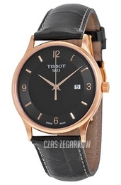 Tissot T-Gold Czarny/Skóra Ø39 mm T914.410.46.057.00