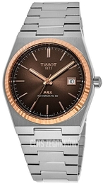 Tissot Prx Brązowy/Stal Ø40 mm T931.407.41.291.00