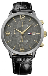 Tommy Hilfiger Szary/Skóra Ø42 mm 1710357