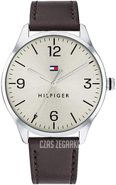 Tommy Hilfiger Hunter Srebrny/Skóra Ø42 mm 1710412