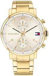 Tommy Hilfiger Szampański/Stal w odcieniu złota Ø44 mm 1710415