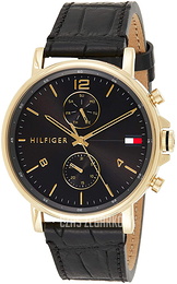Tommy Hilfiger Czarny/Skóra Ø44 mm 1710417