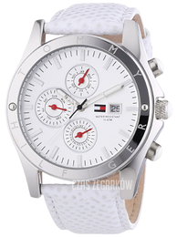 Tommy Hilfiger Srebrny/Skóra Ø40 mm 1780726