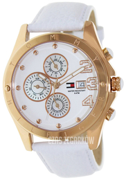 Tommy Hilfiger Biały/Skóra Ø42 mm 1780930
