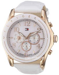 Tommy Hilfiger Avalon Biały/Skóra Ø45 mm 1781051