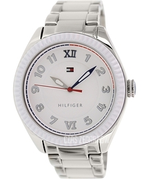 Tommy Hilfiger Biały/Stal Ø41 mm 1781342