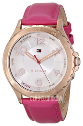 Tommy Hilfiger Srebrny/Skóra Ø40 mm 1781400