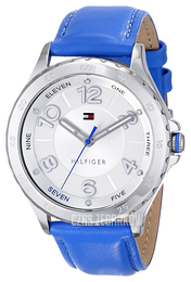 Tommy Hilfiger Srebrny/Skóra Ø40 mm 1781401