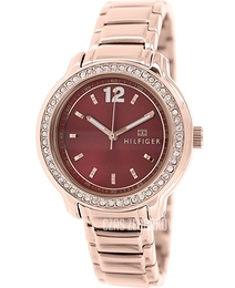 Tommy Hilfiger Callie Czerwony/Stal w kolorze różowego złota Ø36 mm 1781504