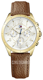 Tommy Hilfiger Kingsley Srebrny/Skóra Ø36 mm 1781608