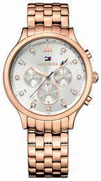 Tommy Hilfiger Amelia Srebrny/Stal w kolorze różowego złota Ø39 mm 1781611