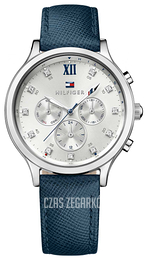 Tommy Hilfiger Srebrny/Skóra Ø39 mm 1781613