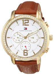 Tommy Hilfiger Riley Biały/Skóra Ø40 mm 1781660