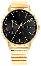 Tommy Hilfiger Czarny/Stal w odcieniu złota Ø38 mm 1782019