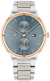 Tommy Hilfiger Jenna Niebieski/Stal w kolorze różowego złota Ø38 mm 1782298
