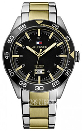 Tommy Hilfiger Czarny/Stal w odcieniu złota Ø45 mm 1790979