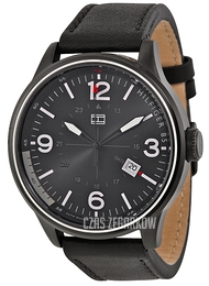 Tommy Hilfiger Peter Czarny/Skóra Ø46 mm 1791103