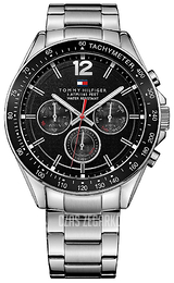 Tommy Hilfiger Luke Czarny/Stal Ø46 mm 1791104