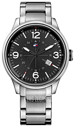 Tommy Hilfiger Peter Czarny/Stal Ø46 mm 1791105