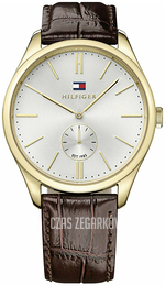 Tommy Hilfiger Curtis Srebrny/Skóra Ø44 mm 1791170