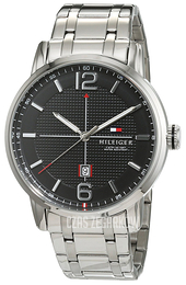 Tommy Hilfiger George Czarny/Stal Ø44 mm 1791215