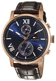 Tommy Hilfiger Alden Niebieski/Skóra Ø44 mm 1791308