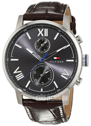 Tommy Hilfiger Alden Szary/Skóra Ø44 mm 1791309