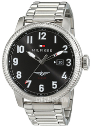 Tommy Hilfiger Jasper Czarny/Stal Ø46 mm 1791312