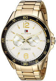 Tommy Hilfiger Biały/Stal w odcieniu złota Ø46 mm 1791365