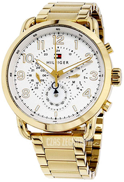 Tommy Hilfiger Other Biały/Stal w odcieniu złota Ø46 mm 1791455