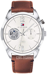 Tommy Hilfiger Srebrny/Skóra Ø44 mm 1791550