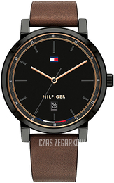 Tommy Hilfiger Dressed Up Czarny/Skóra Ø43 mm 1791736