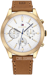 Tommy Hilfiger Srebrny/Skóra Ø44 mm 1791742