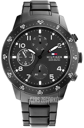 Tommy Hilfiger Jimmy Czarny/Stal Ø44 mm 1791951