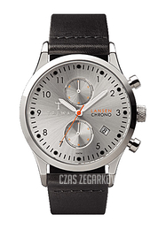 Triwa Lansen Stirling Chrono Srebrny/Skóra Ø38 mm LCST102-BLACK