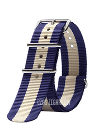 Triwa Armband Blue Stripe Nato 20mm Tkanina STNY126