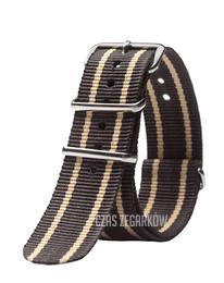 Triwa Black Stripes Nato 20mm Tkanina STNY127