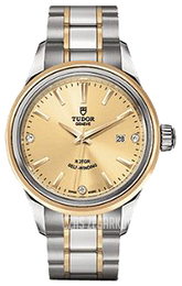 Tudor Style Szampański/18 karatowe żółte złoto Ø28 mm M12103-0004